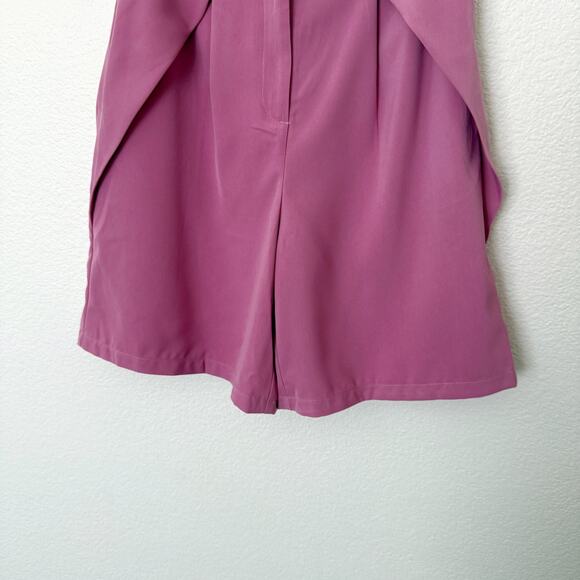 [MULLA] Lilac Pink High Rise Bermuda Shorts Lagenlook Relaxed Fit Size Large L - Picture 9 of 11